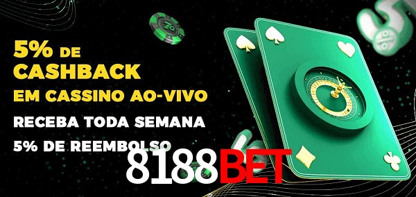 Promoções do cassino ao Vivo 8188bet